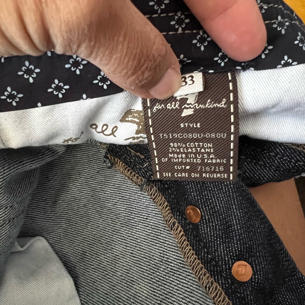 7 For All Mankind Dark Wash Jeans